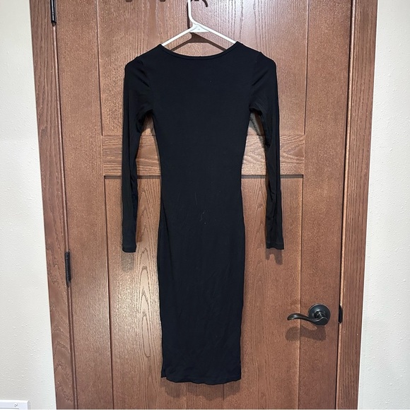Popilush The Shapewear Bodycon Dress with Built in Shapewear Long Sleeve Dresses - Picture 3 of 4
